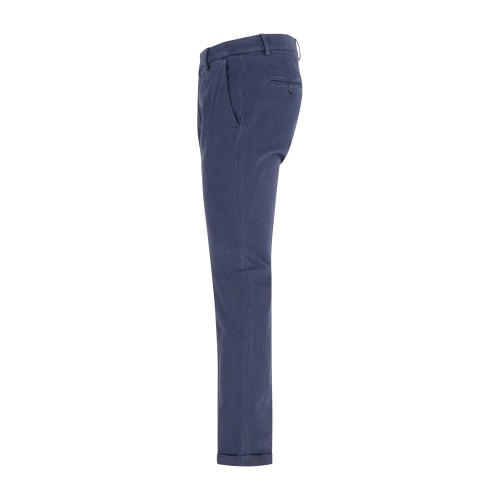 Luca Bertelli - Pantalone blu tasca a filo Tom slim fit per uomo | p11903tom 2