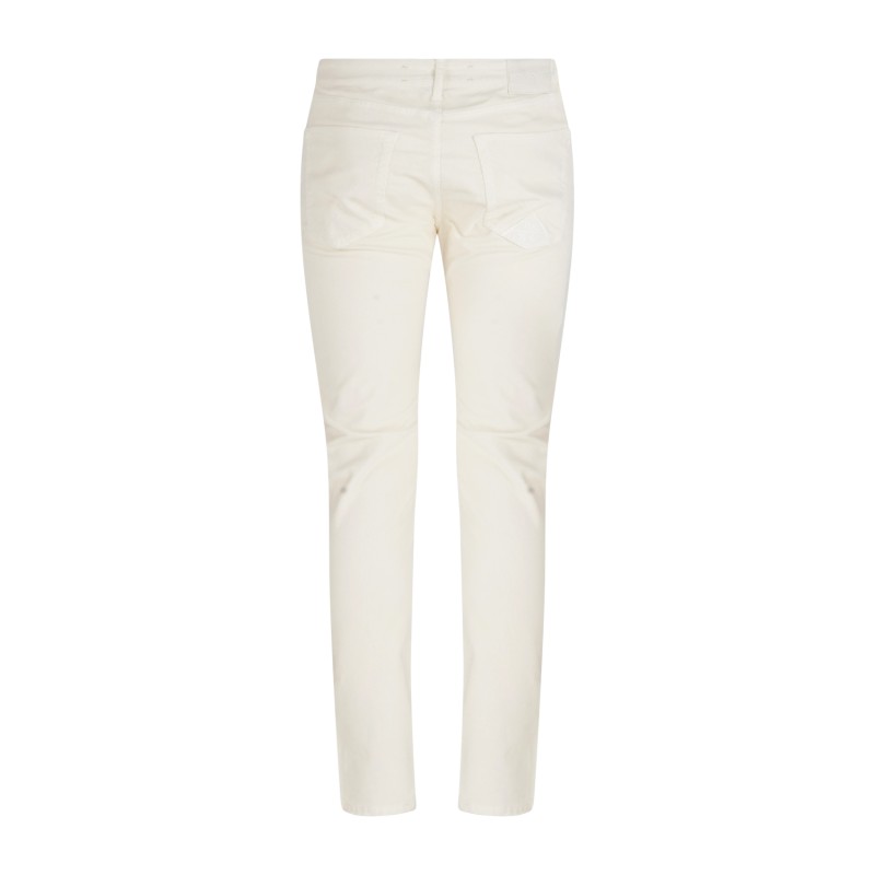 Roy Roger's - Pantalone bianco in velluto a coste per uomo | rru089p3260112