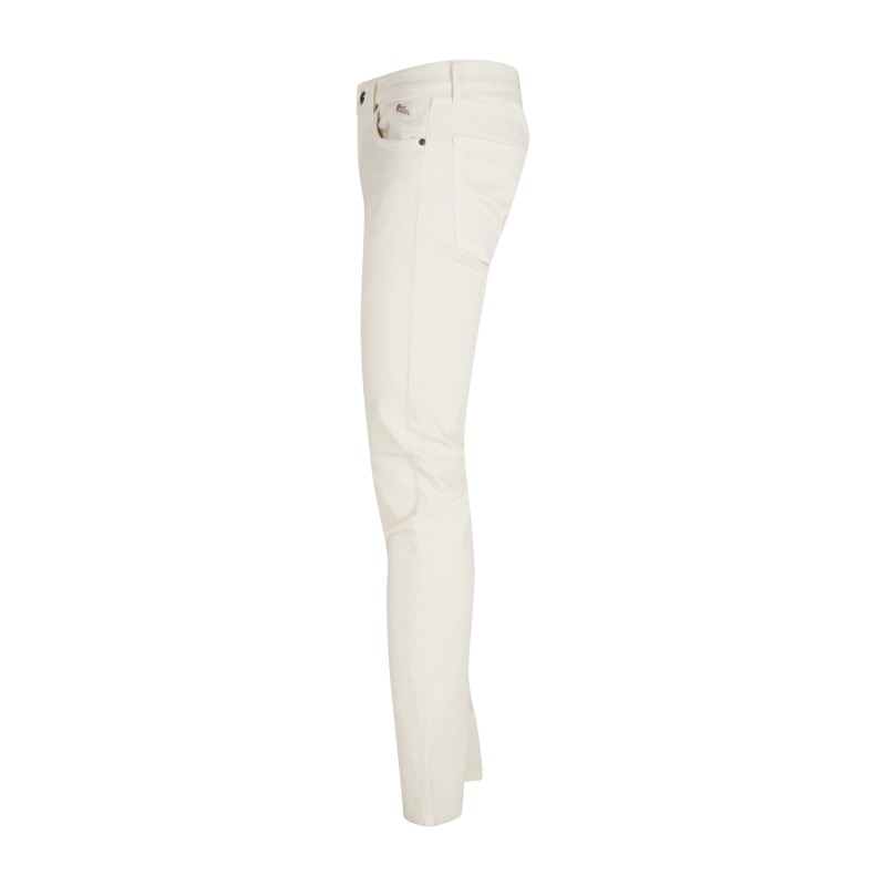 Roy Roger's - Pantalone bianco in velluto a coste per uomo | rru089p3260112