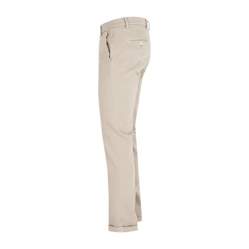 Luca Bertelli - Pantalone beige tasca a filo Tom slim fit per uomo | p11903tom 2