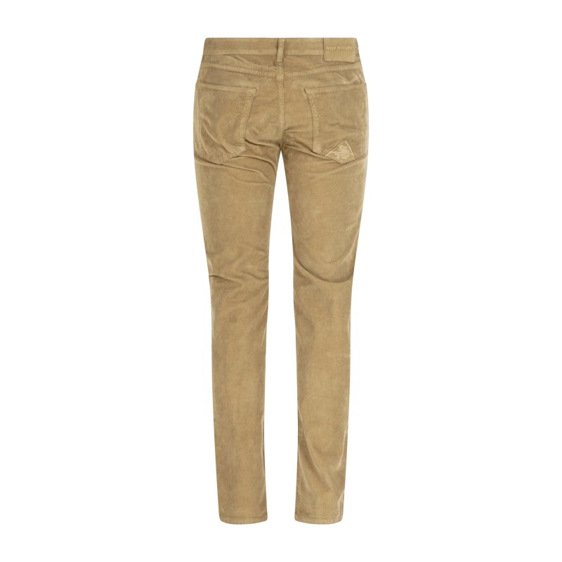 Roy Roger's - Pantalone beige in velluto a coste per uomo | rru089p3260112 c0005