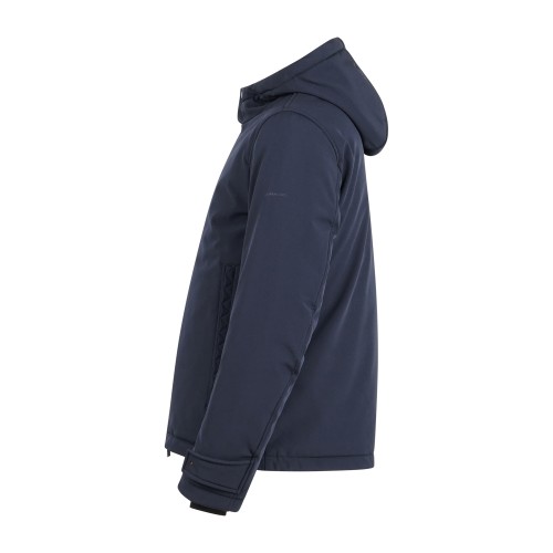 Hamaki-Ho - Giubbotto blu corto in tessuto tecnico con cappuccio per uomo | 2