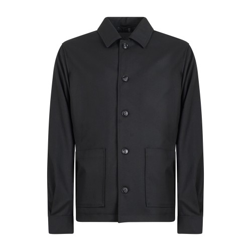 Hamaki-Ho - Giacca nera overshirt per uomo | gbi1623h nero