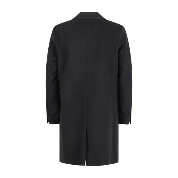Officina36 - Cappotto nero monopetto in lana per uomo | 0420000358 nero