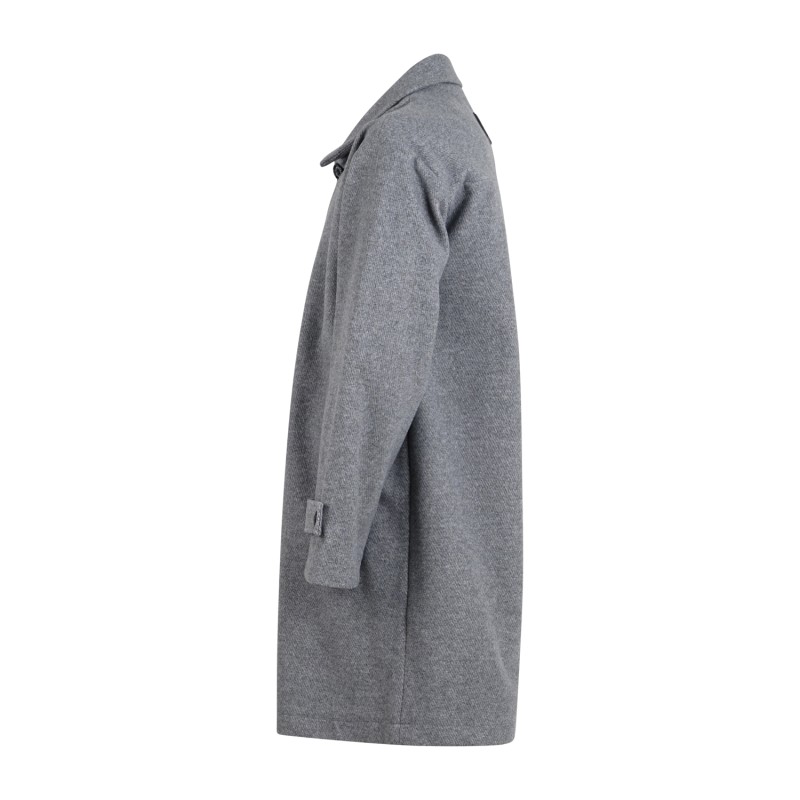 Richmond X - Cappotto grigio Simmons con abbottonatura coperta per uomo |