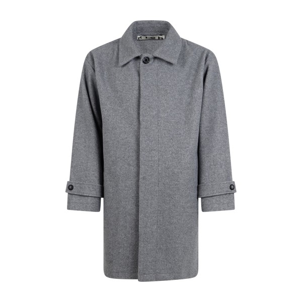Richmond X - Cappotto grigio Simmons con abbottonatura coperta per uomo |