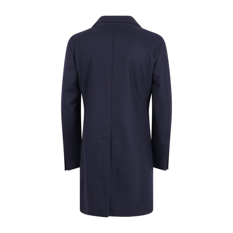 L.B.M. 1911 - Cappotto blu monopetto in lana e cashmere per uomo | m7490