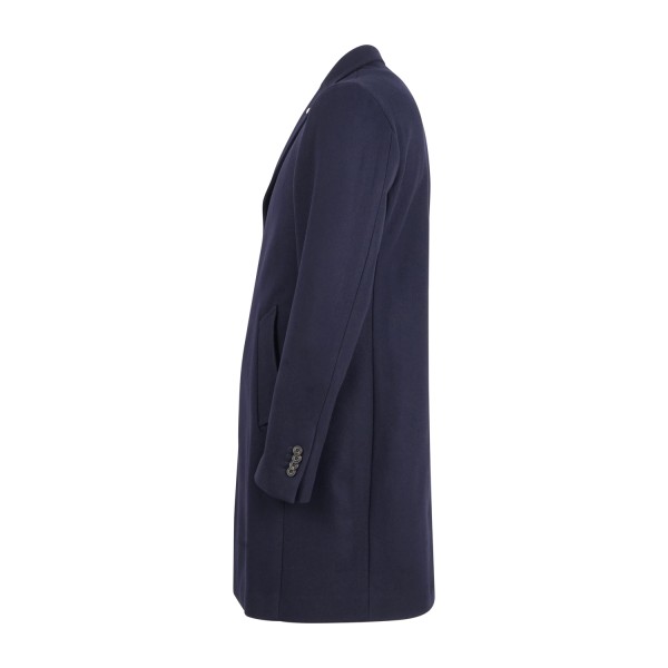 L.B.M. 1911 - Cappotto blu monopetto in lana e cashmere per uomo | m7490
