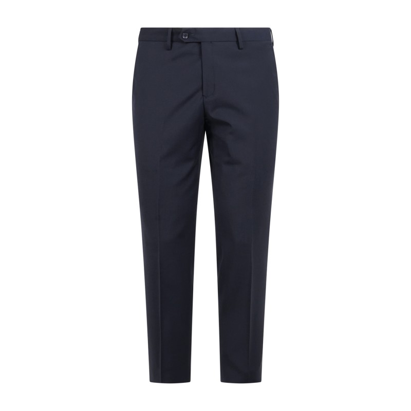 Alessandro Gilles - Abito blu monopetto in lana tinta unita per uomo | a200