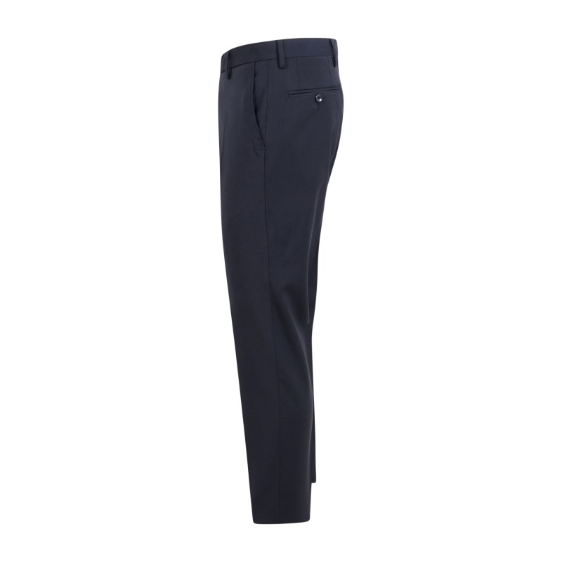 Alessandro Gilles - Abito blu monopetto in lana tinta unita per uomo | a200