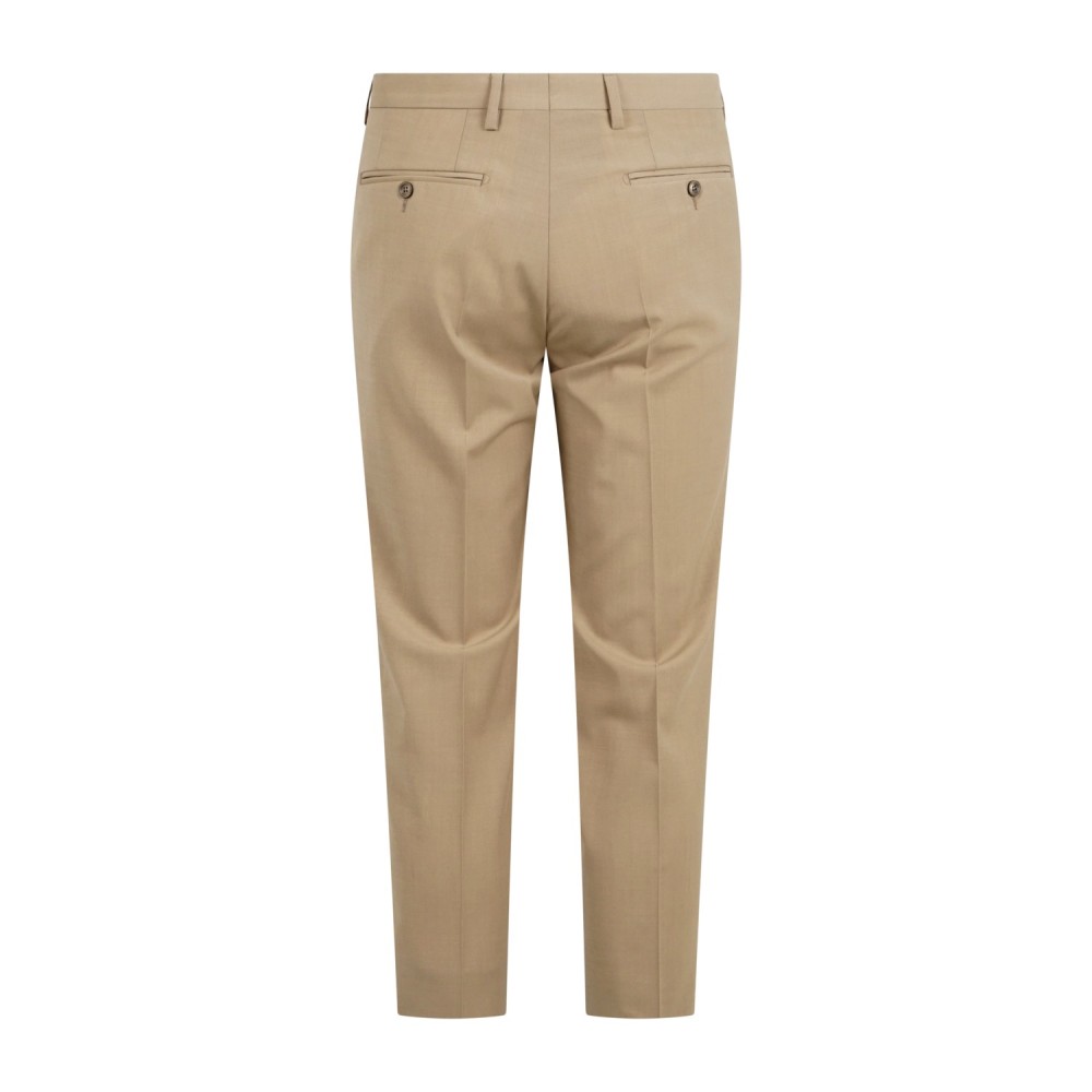 Alessandro Gilles - Abito beige doppiopetto sfoderato in fresco lana per uomo |
