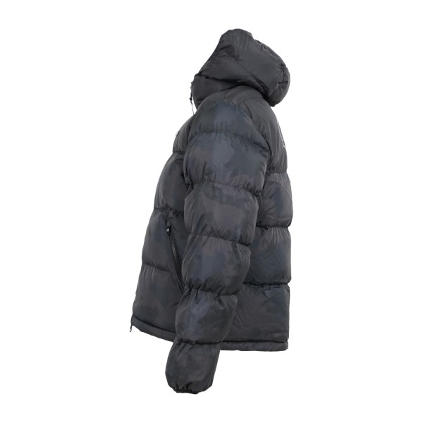 Propaganda - Giubbotto nero Logo Atom Gray con cappuccio per uomo | 25fwprou726