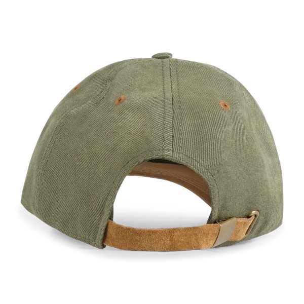 Roy Roger's - Cappello verde con visiera e camoscio con patch logo per uomo |