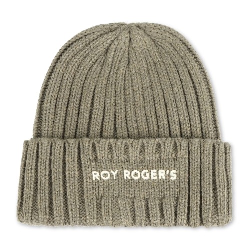 Roy Roger's - Cappello verde con lavorazione a coste larghe per uomo |