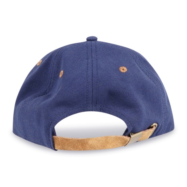 Roy Roger's - Cappello blu con visiera e camoscio con patch logo per uomo |