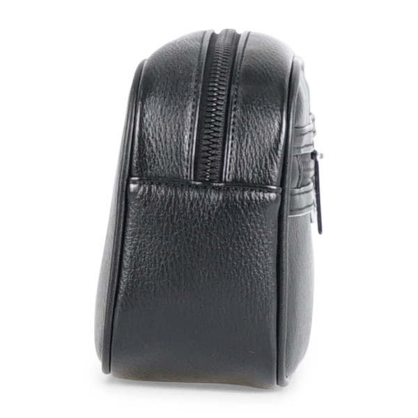 Armani Exchange - Beauty uomo nero in ecopelle conzip frontale logata per uomo