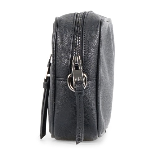 Armani Exchange - Beauty uomo nero in ecopelle con logo centrale per uomo | 2