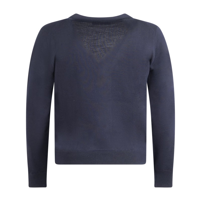 +39 Masq - Cardigan blu in lana merino extrafine per uomo | m5625-5010 650blu