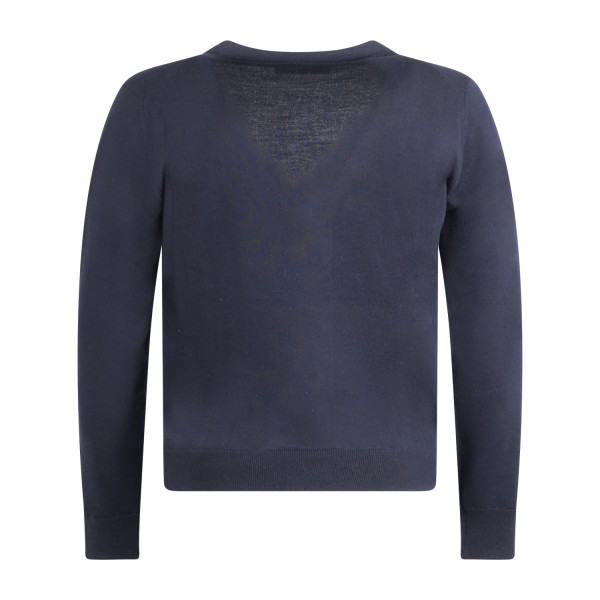 +39 Masq - Cardigan blu in lana merino extrafine per uomo | m5625-5010 650blu