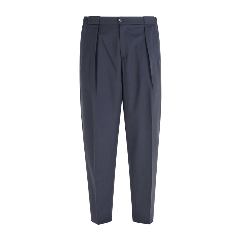 Briglia 1949 - Pantalone blu Portobellos in lana marzotto per uomo |