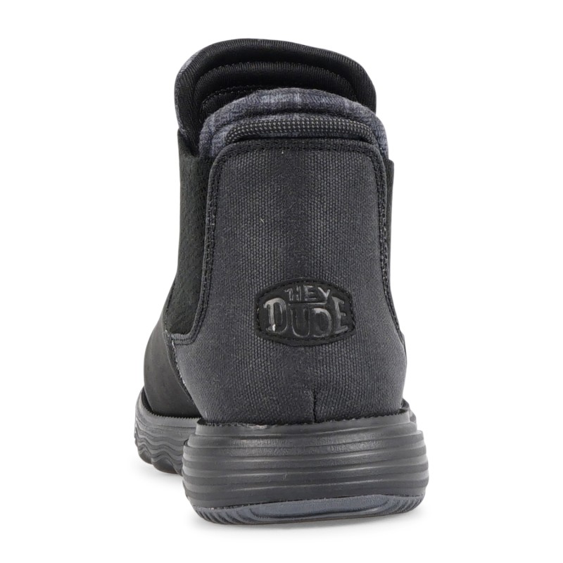 Hey Dude - Stivaletto nero in pelle scamosciata per uomo | 42065 branson