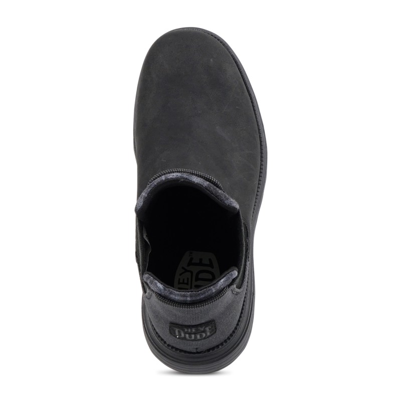 Hey Dude - Stivaletto nero in pelle scamosciata per uomo | 42065 branson
