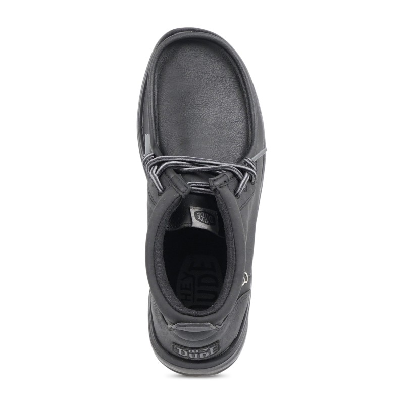 Hey Dude - Stivaletto nero in ecopelle con calzata Easy On per uomo | 42051