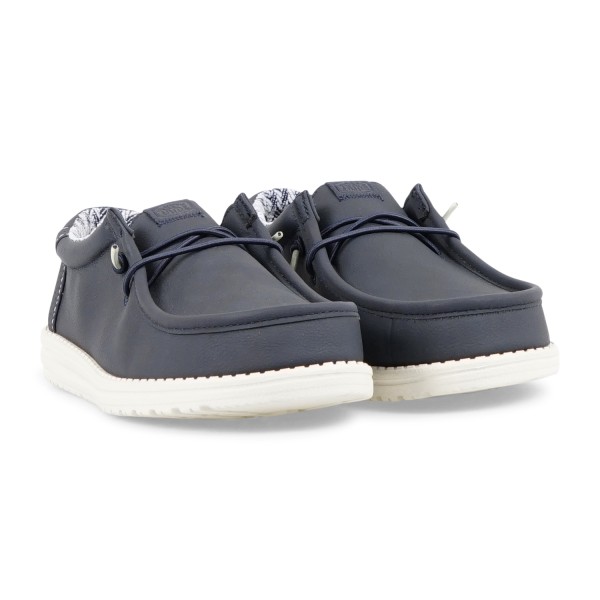 Hey Dude - Slip on blu in similpelle con calzata Easy On per uomo | 41894 410