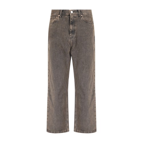 Dr.Denim - Jeans marrone 5 tasche Omar baggy fit per uomo | 2110102 jet brown