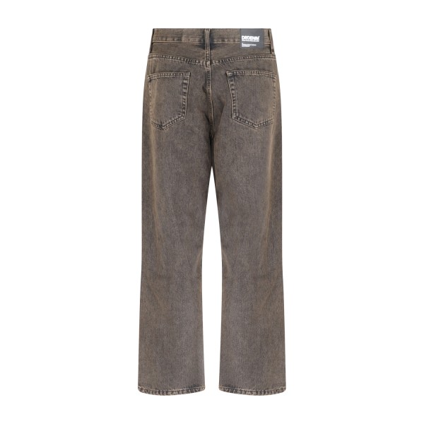 Dr.Denim - Jeans marrone 5 tasche Omar baggy fit per uomo | 2110102 jet brown