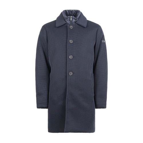 Unity - Giubbotto blu in tricotech con pettorina staccabile per uomo | ja-coat