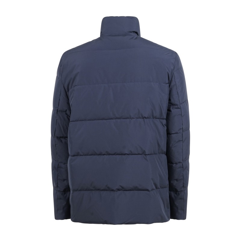 Harmont & Blaine - Giubbotto blu imbottito in vera piuma per uomo |