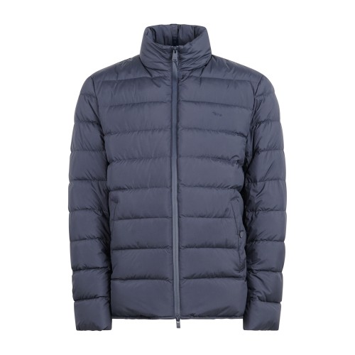 Harmont & Blaine - Giubbotto blu con effetto trapuntato ed imbottitura in piuma