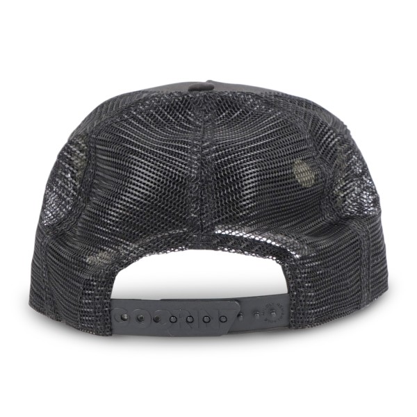 Goorin Bros. - Cappello nero con visiera e retro in retina con patch serpente