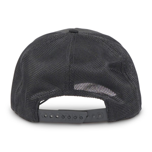 Goorin Bros. - Cappello nero con visiera e retro in retina con patch dorata