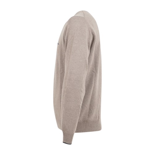 Harmont & Blaine - Maglione girocollo marrone in lana e cashmere per uomo | 2