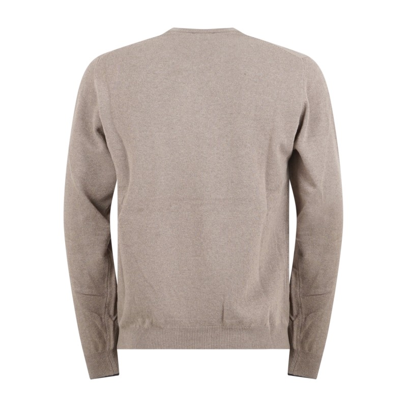 Harmont & Blaine - Maglione girocollo marrone in lana e cashmere per uomo |