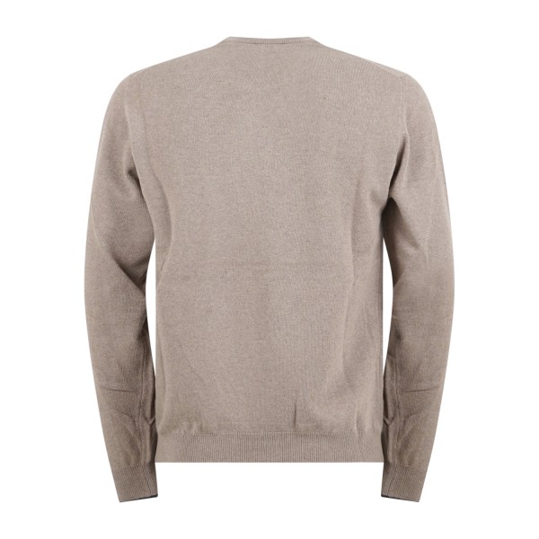 Harmont & Blaine - Maglione girocollo marrone in lana e cashmere per uomo |