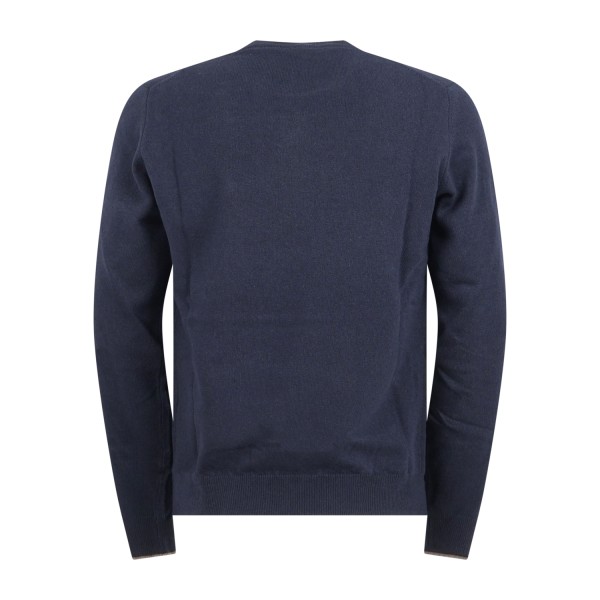 Harmont & Blaine - Maglione girocollo blu in lana e cashmere per uomo |