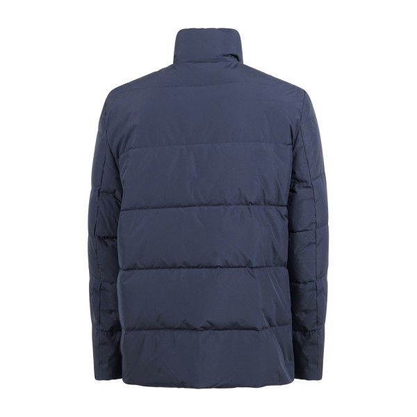 Harmont & Blaine - Giubbotto blu imbottito in vera piuma per uomo |