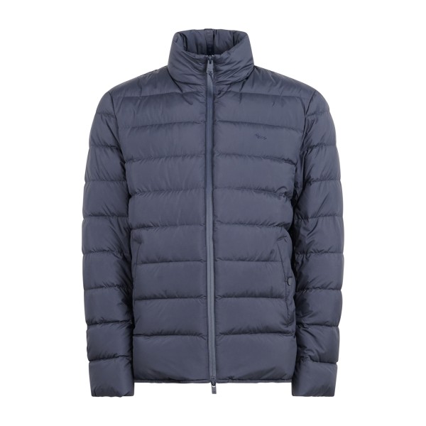 Harmont & Blaine - Giubbotto blu con effetto trapuntato ed imbottitura in piuma