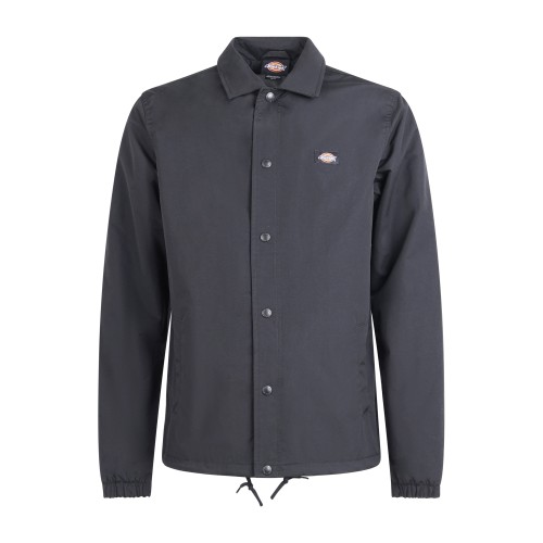 Dickies - Giubbotto nero coach con patch logo per uomo | dk0a4xewblk1