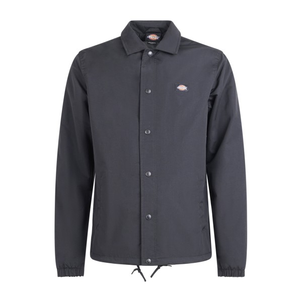 Dickies - Giubbotto nero coach con patch logo per uomo | dk0a4xewblk1
