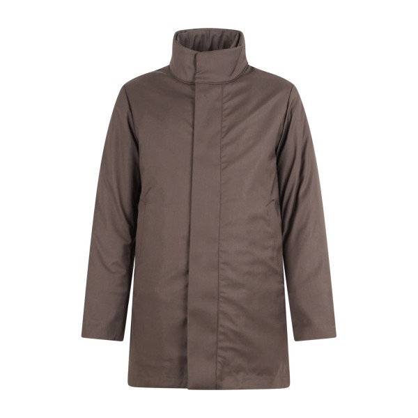 AT.P.CO - Impermeabile marrone Nino con pettorina estraibile e staccabile