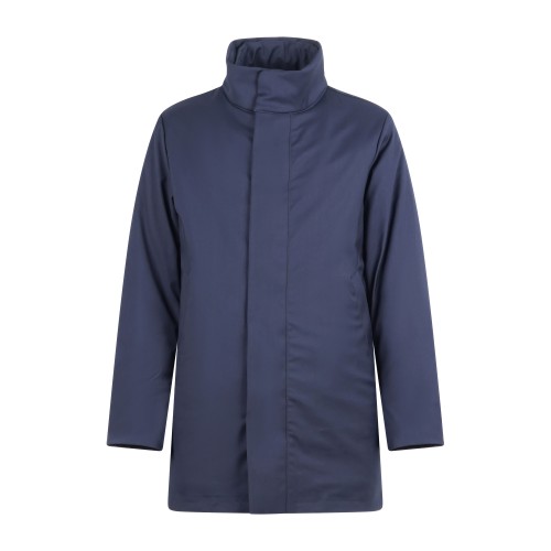 AT.P.CO - Impermeabile blu Nino con pettorina estraibile e staccabile effetto