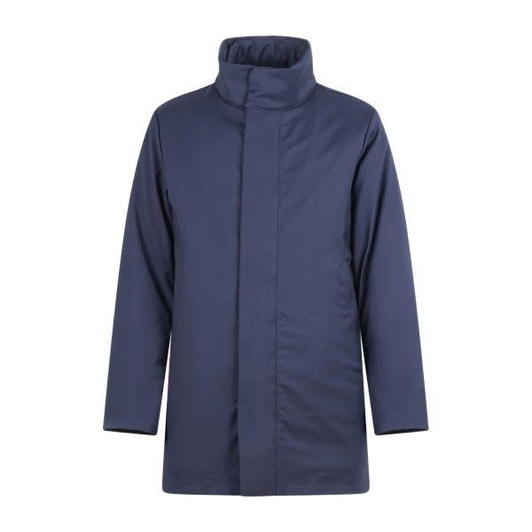 AT.P.CO - Impermeabile blu Nino con pettorina estraibile e staccabile effetto