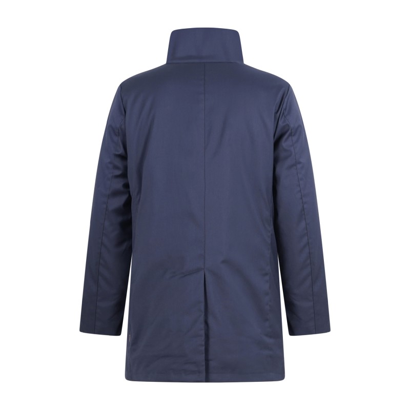 AT.P.CO - Impermeabile blu Nino con pettorina estraibile e staccabile effetto