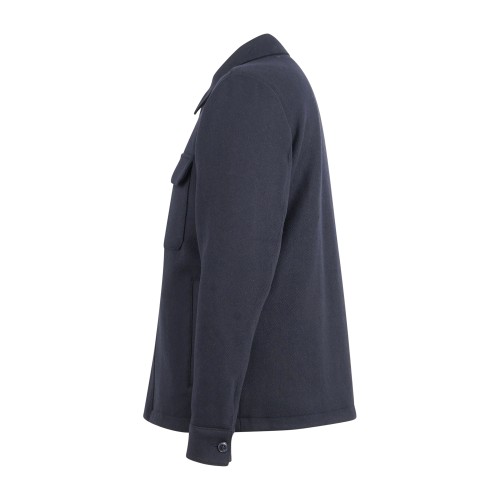 AT.P.CO - Giubbotto blu Ivan in lana spigata per uomo | 313ivanl097 799blu 2