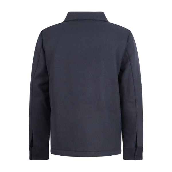 AT.P.CO - Giubbotto blu Ivan in lana spigata per uomo | 313ivanl097 799blu