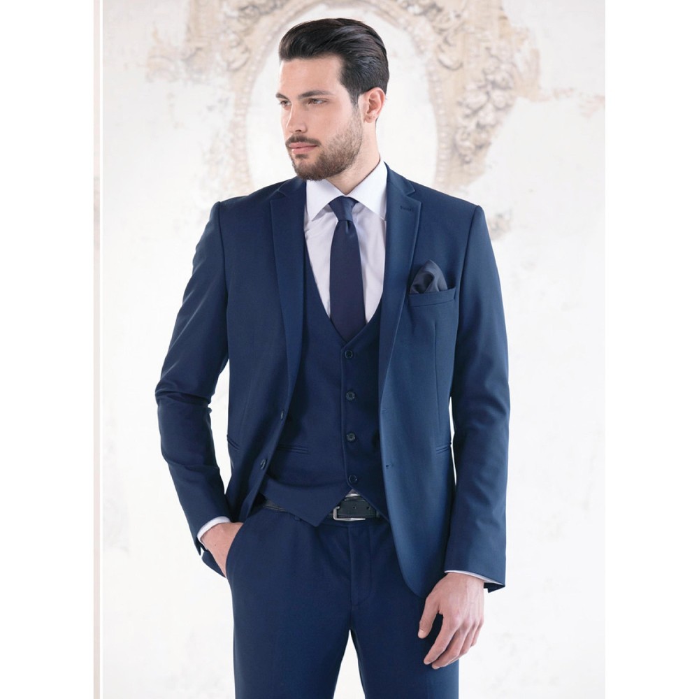 Abito classico blu per uomo | MaisonBorracci
